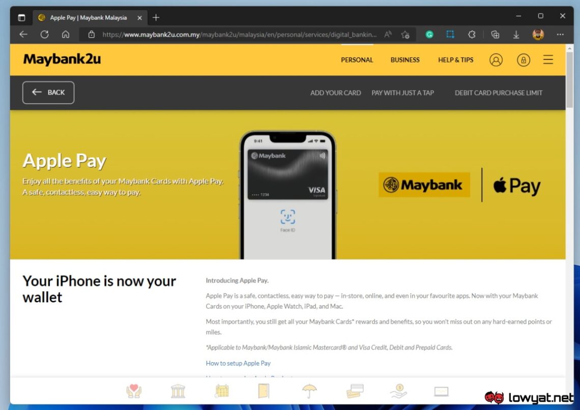 Maybank Apple Pay Page Is Now Live UPDATED Lowyat NET