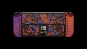 Nintendo Switch OLED Pokemon Scarlet Violet back