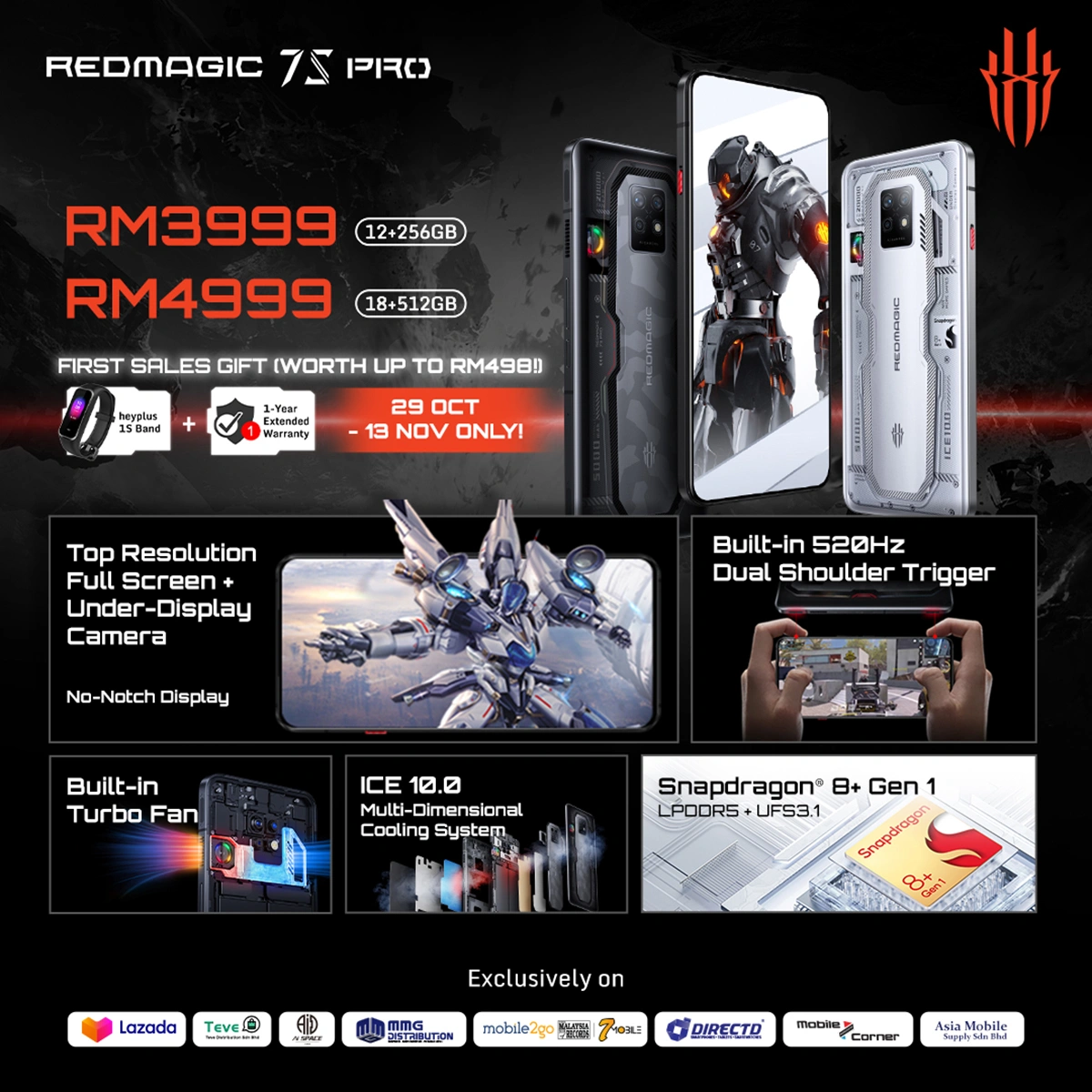 Redmagic 7S Pro Arriving In Malaysia On 29 October  Price Starts From RM 3 999 - 21