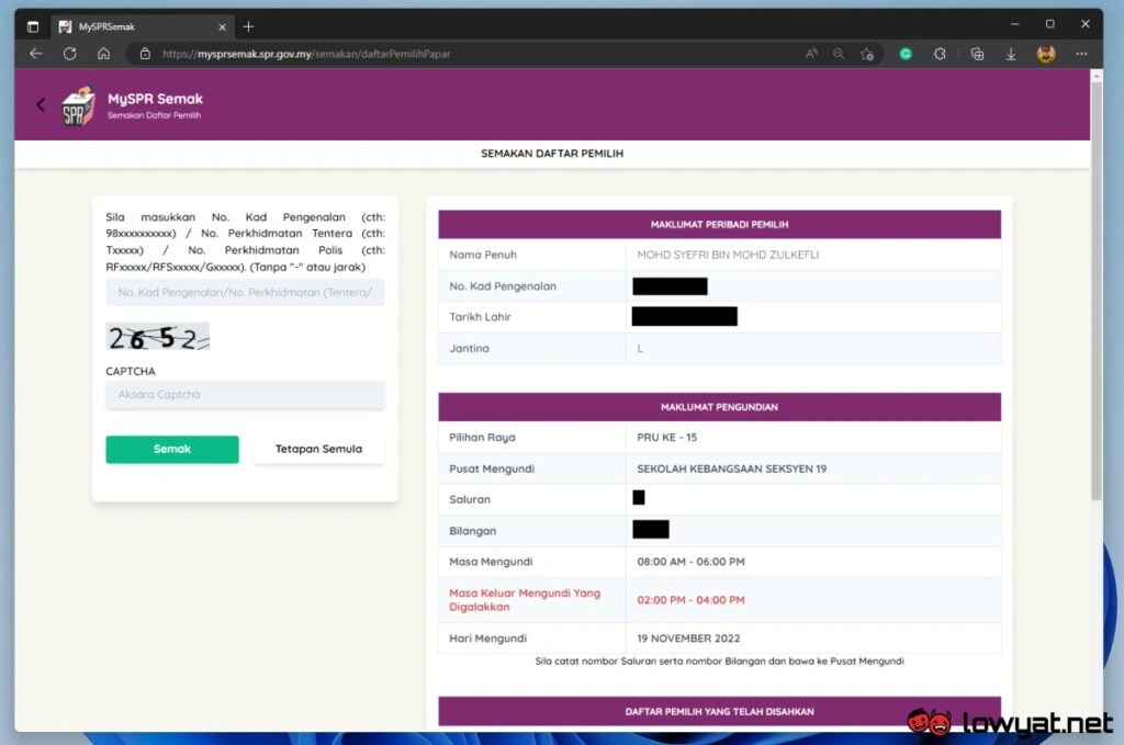 You Can Now Check GE15 Polling Station Via MySPR Semak - 12