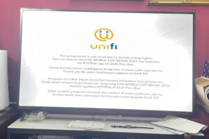 unifi TV RTM TV2 FIFA World Cup Qatar Blackout