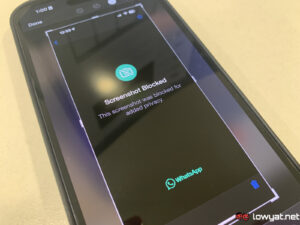 whatsapp view once screenshot blocking