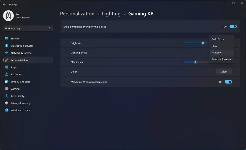 Windows 11 Insider Build 25295 Has An RGB Controller Feature - 76