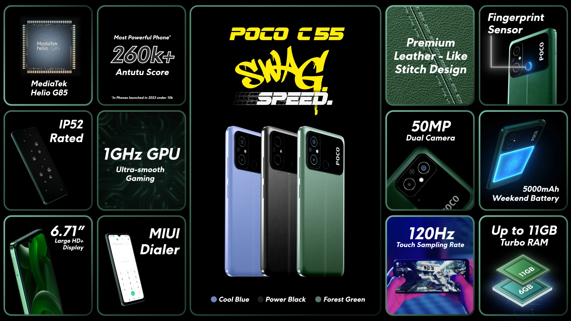 POCO C55 Officially Launches With 50MP Camera  Helio G85 Chipset - 16