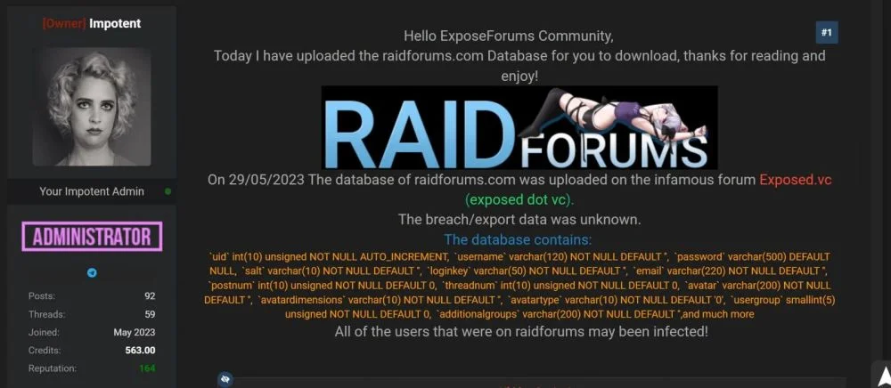Data Of RaidForums Members Leaks Onto New Hacking Forum - 30