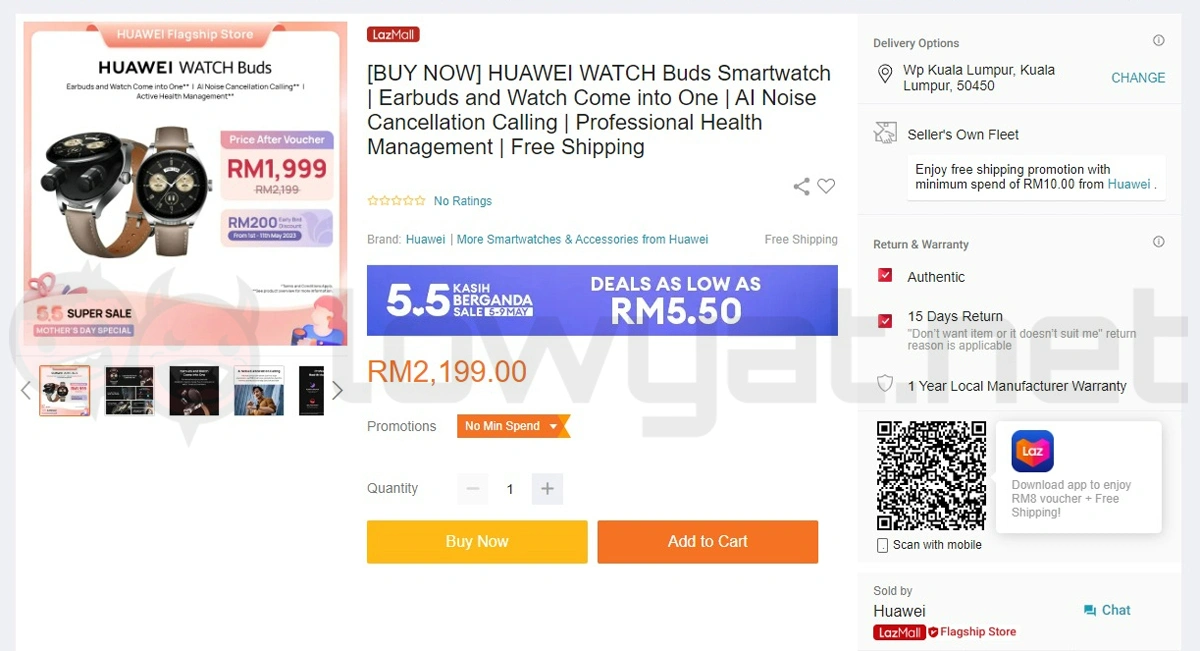 Huawei Watch Buds Arriving In Malaysia On 11 May For RM 2 199 - 45