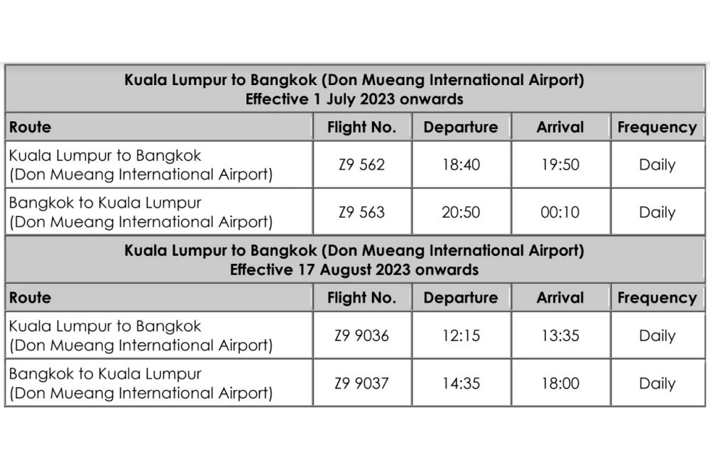 MYAirline Announces Bangkok As First International Destination  Prices Start From RM99 - 81