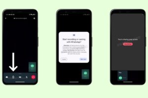 WhatsApp screen sharing video call