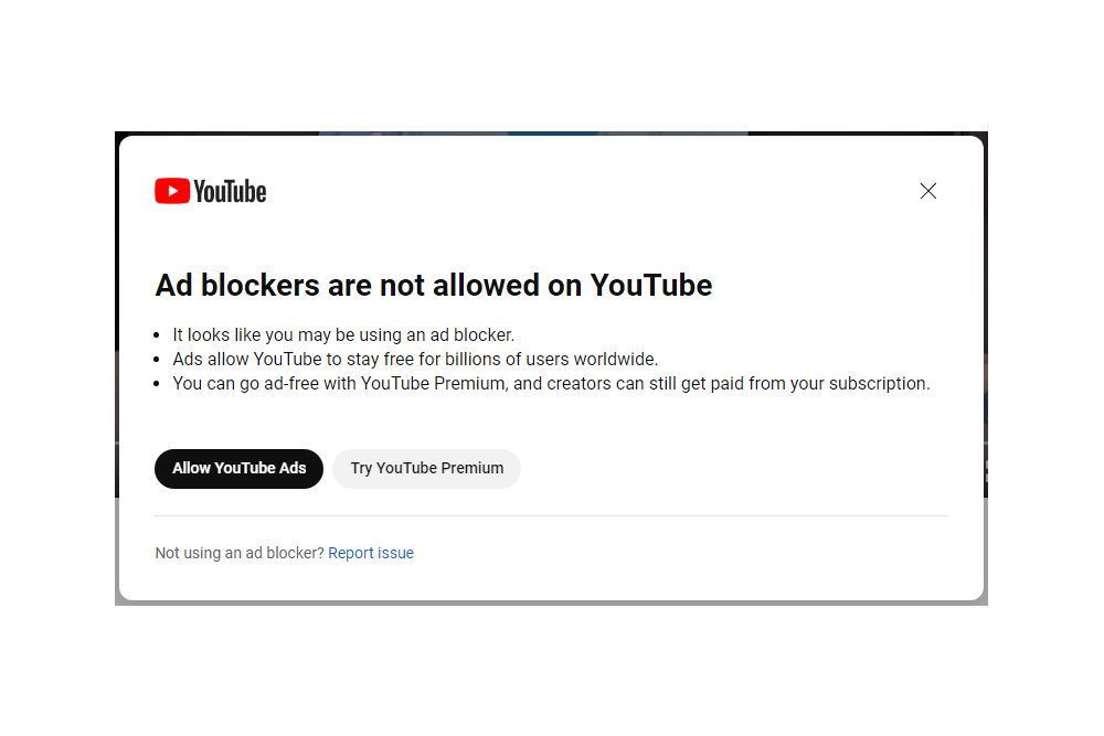 YouTube Seen Blocking Ad Blockers Claims Is An Experiment Lowyat NET