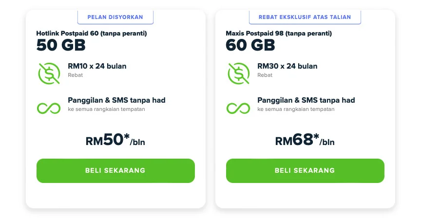 Maxis Offers Hotlink Postpaid 60 At RM50 Per Month For Government Staff - 82
