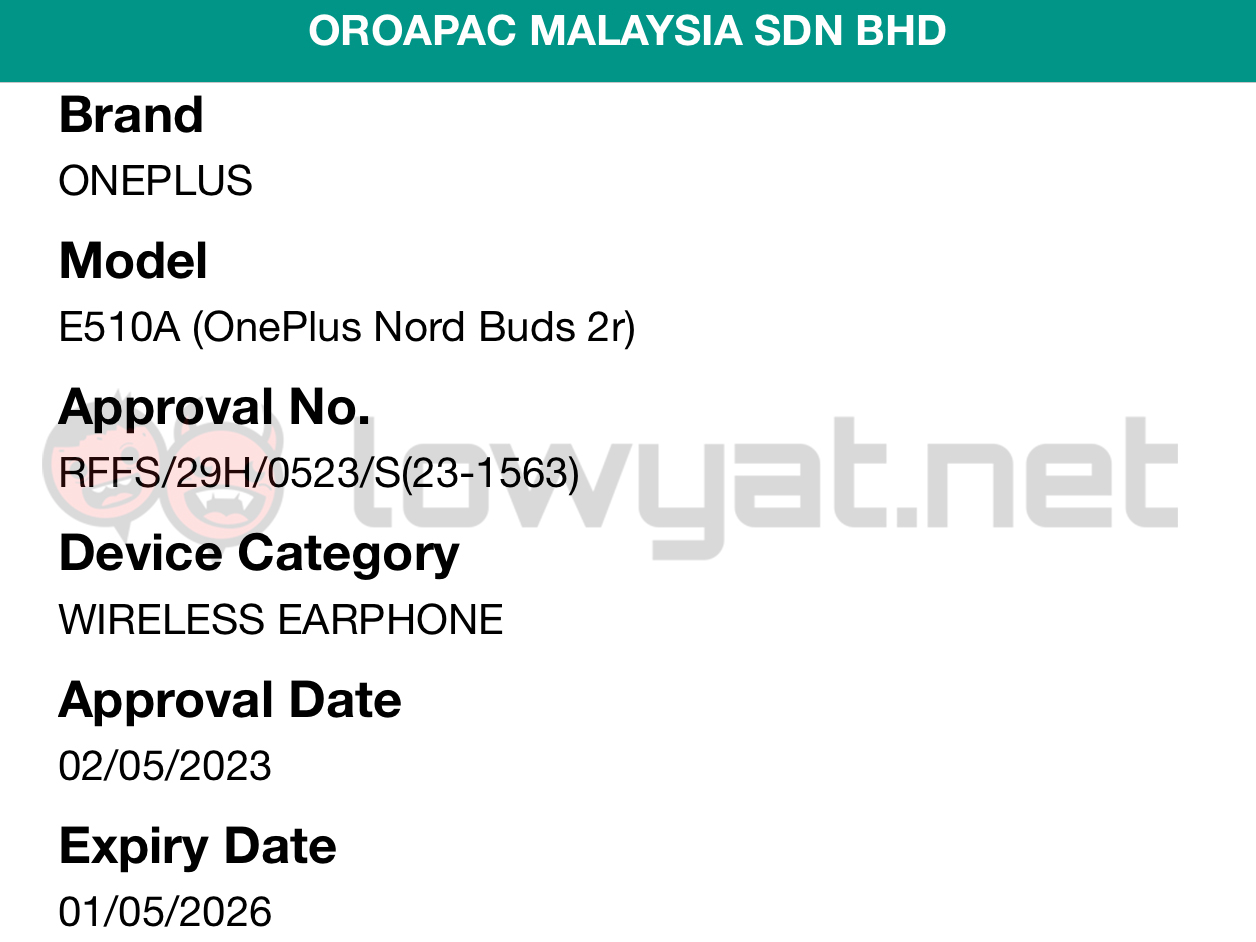 oneplus nord buds 2r sirim