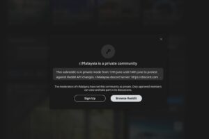 Reddit Malaysia blackout