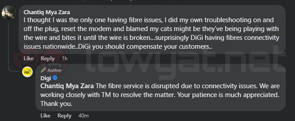 CelcomDigi Confirms Nationwide Outage For Its Digi Fibre Service  UPDATE  Now Resolved  - 6