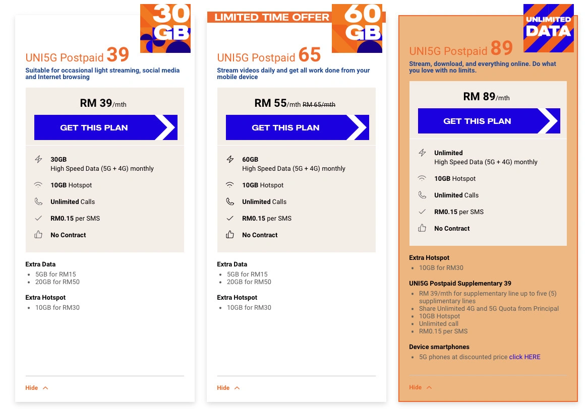 unifi uni5g postpaid 89 unlimited