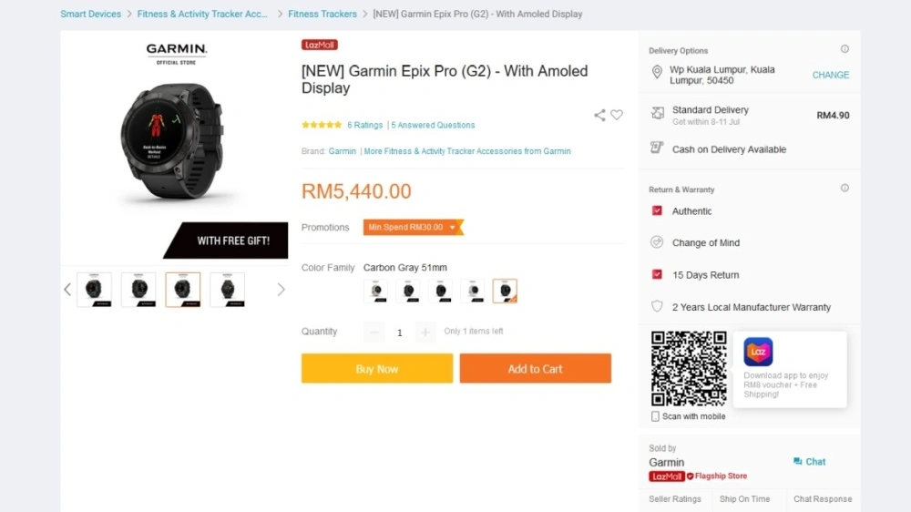 Garmin Epix Pro  Fenix 7 Pro Series Officially Available In Malaysia From RM4 450 - 87