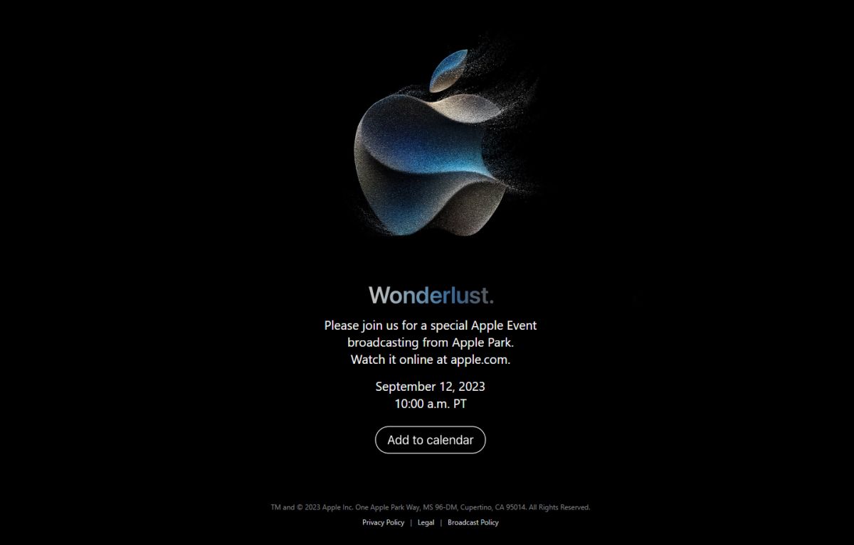 Apple Begins Sending Out Invite For Special 12 September Event