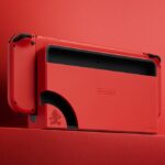 Nintendo Switch OLED Mario Red dock back