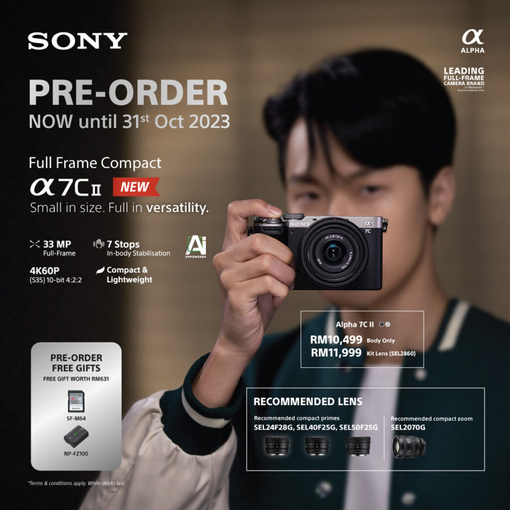 Sony A7C II A7CR pre order price Malaysia 2