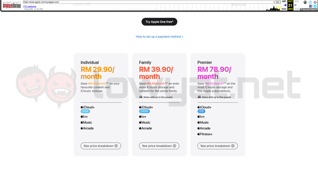 Apple One Arcade price bump malaysia 6