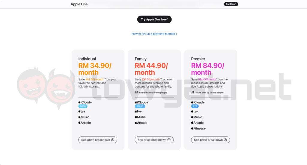 Apple One Arcade price bump malaysia 7