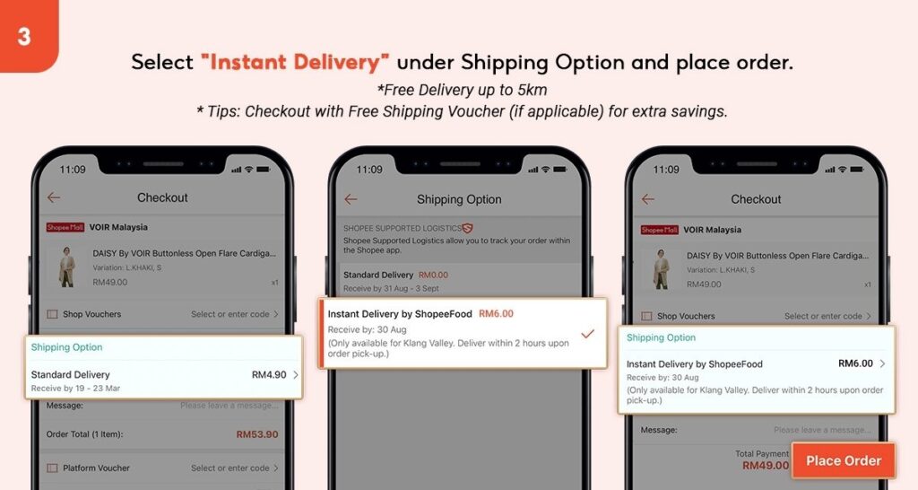 Shopee Instant Delivery intro