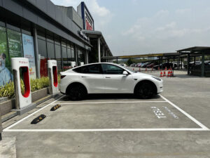 Tesla first Supercharger station Johor