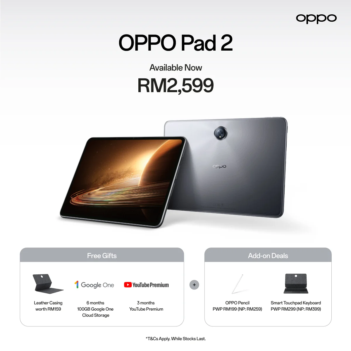 Oppo Pad 2 - Full tablet specifications