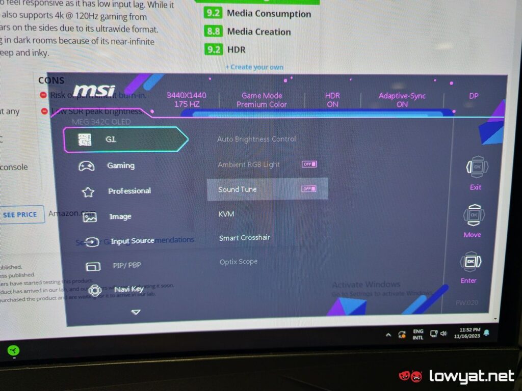 MSI MEG 342C QD OLED 5