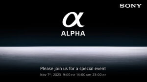 Sony Alpha November launch teaser