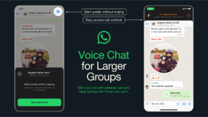 whatsapp voice chat group