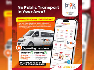 selangkah trek rides van hailing drt