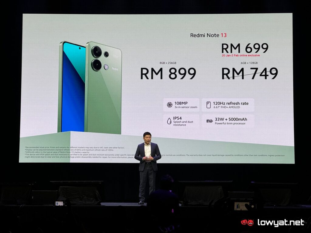 Xiaomi Redmi Note 13 Series Launch Malaysia