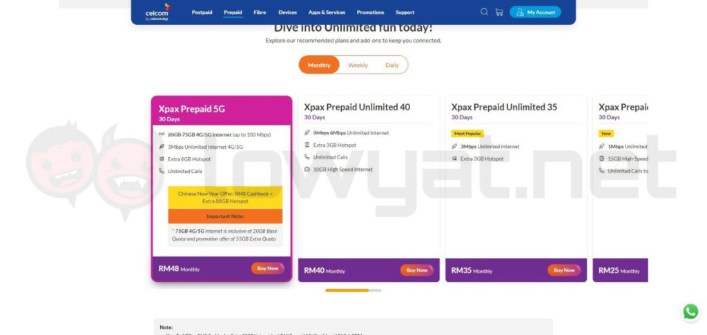 celcomdigi removes 5g booster digi xpax mega