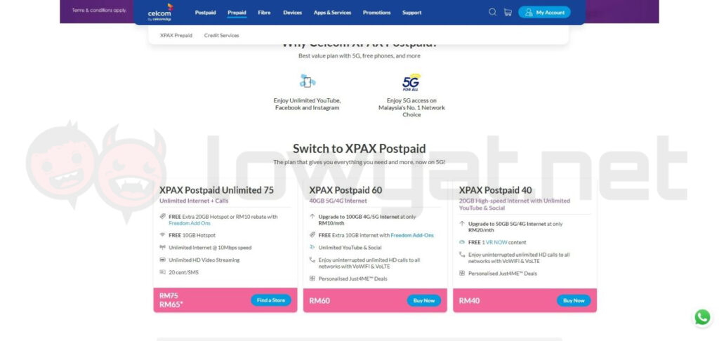 celcomdigi removes 5g booster digi xpax mega