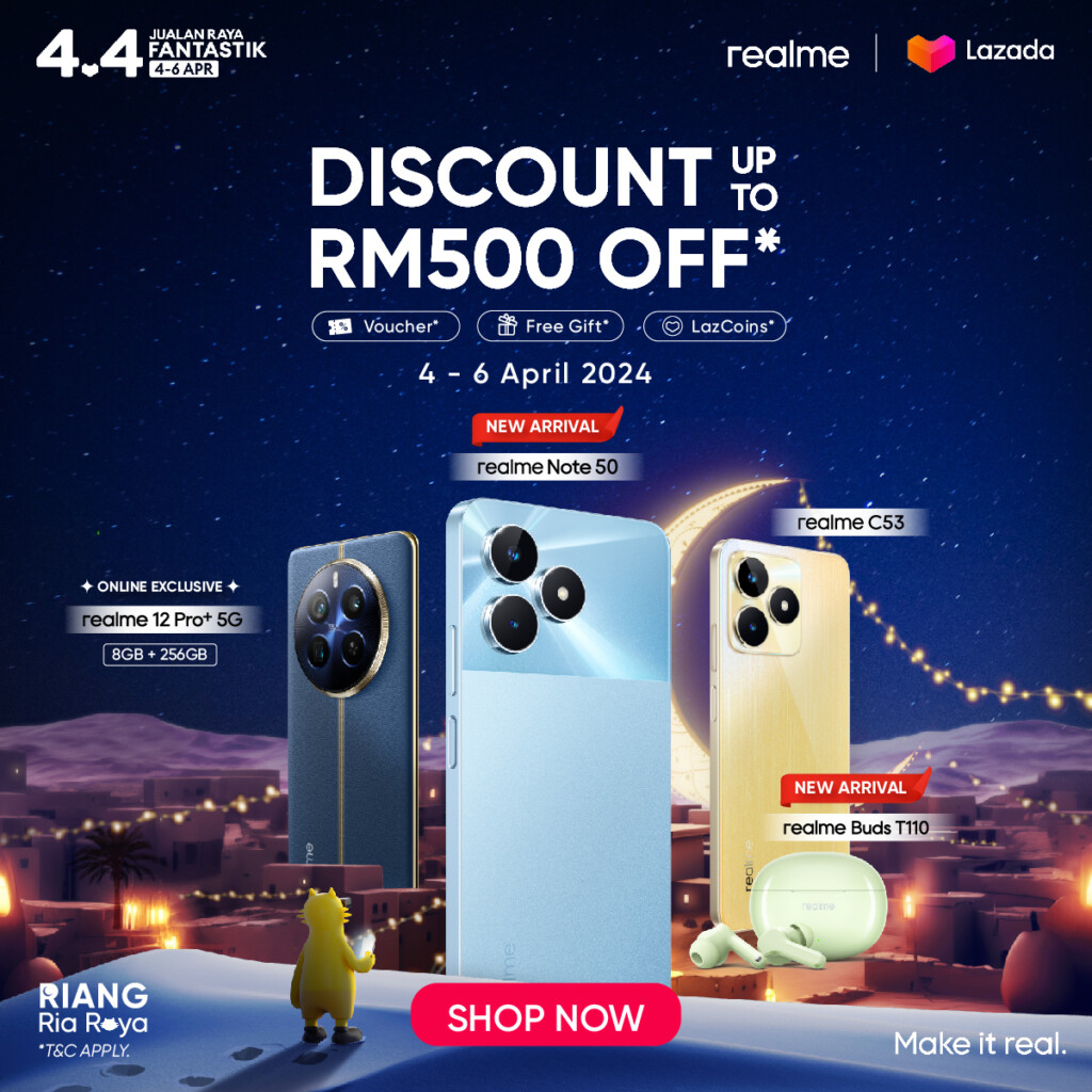 realme note 50 launch malaysia