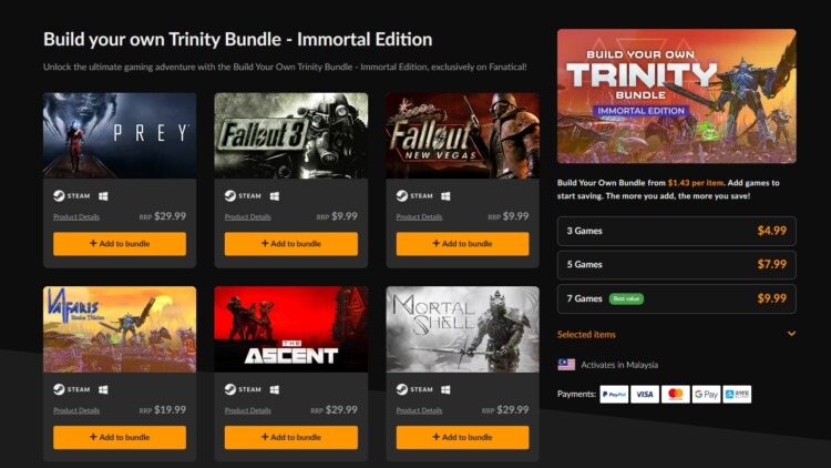 Fanatical Trinity Bundle deal