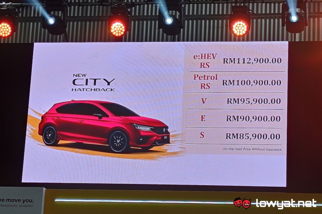 Honda City Hatchback prices