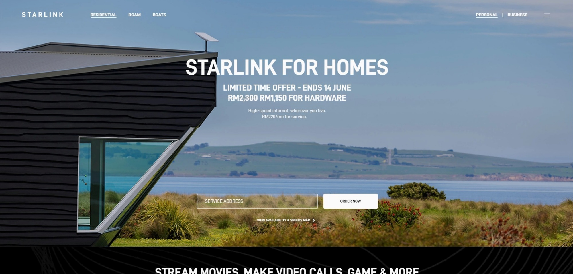 Starlink hardware 50-percent discount promotion