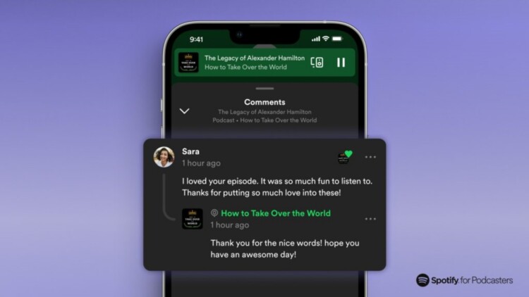 Spotify Adds Comment Section To Podcasts