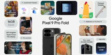 Google Pixel 9 Pro Fold feature list