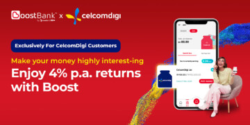 CelcomDigi Boost Bank partnership interest rate cashback