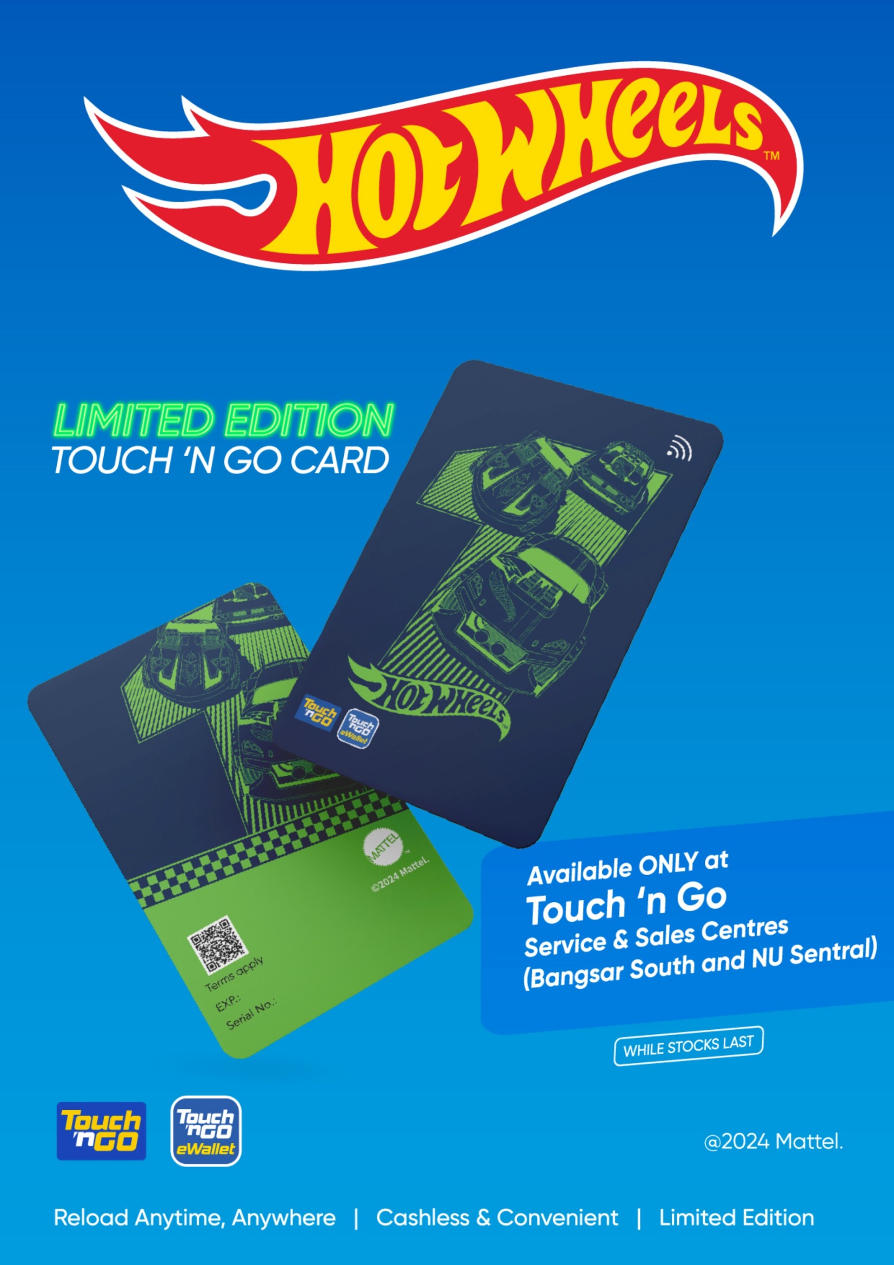 The limited edition Touch 'n Go Hot Wheels Card