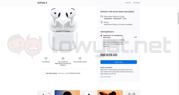 Apple Watch Series 10 Airpods 4 Max USB-C Malaysia Arrival Dates