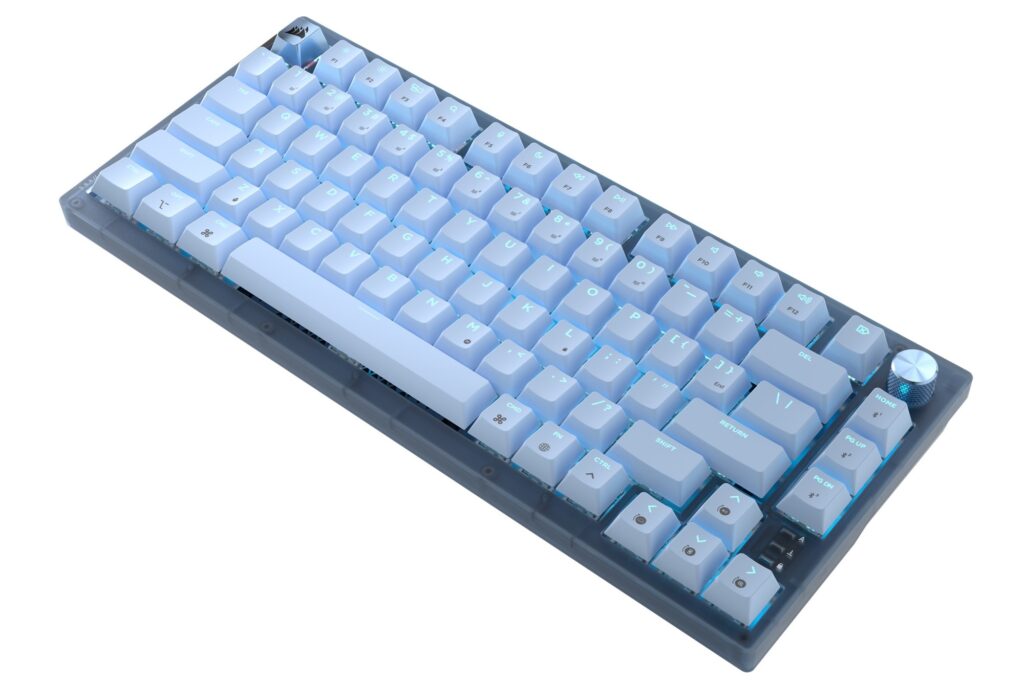 Apple Mac Corsair K65 Plus blue