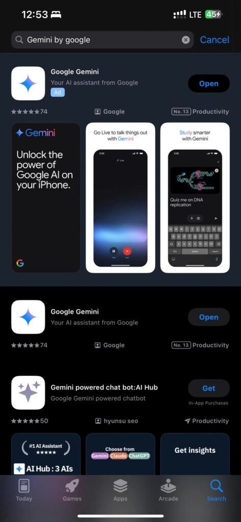 Google Gemini Live iOS Philippines