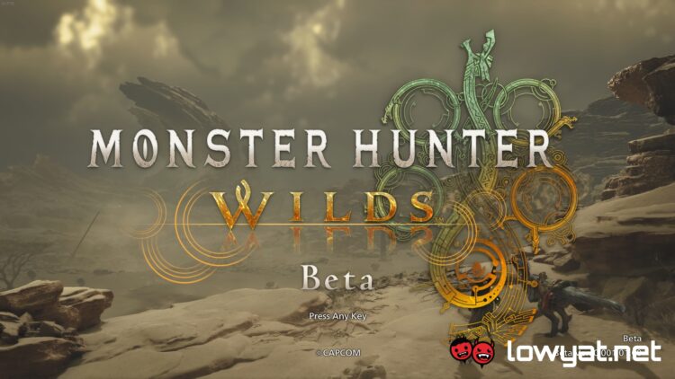 Monster Hunter Wilds beta start screen post story