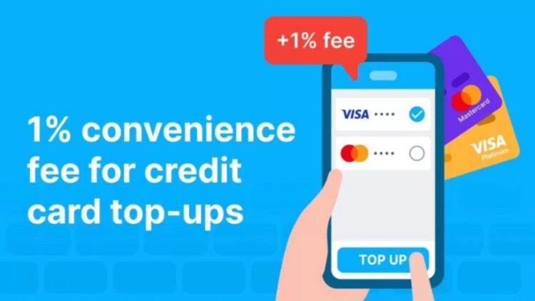 Setel convenience fee credit card