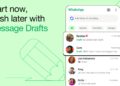 whatsapp adds Message Draft