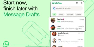 whatsapp adds Message Draft