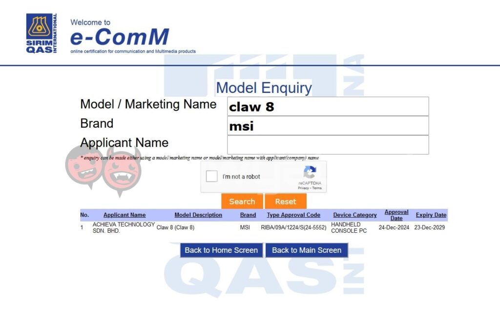 MSI Claw 8 AI Plus SIRIM